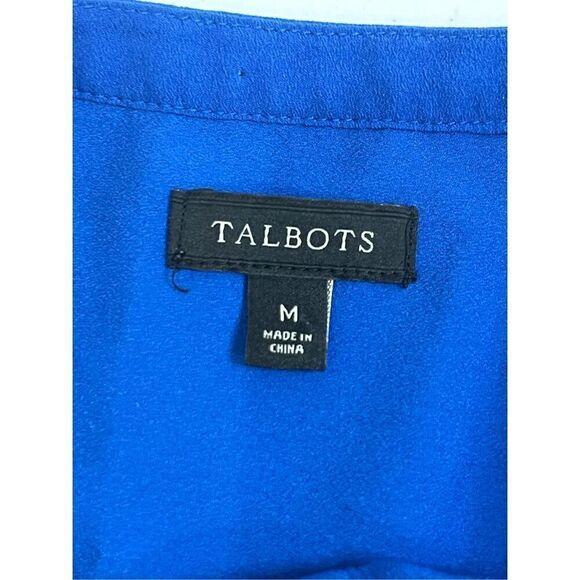 Talbots women’s bundle lot size medium short sleeve blouse blue - Picture 9 of 13